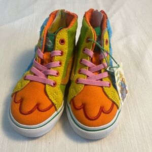 Limited Edition VANS Toddler 7 We All Belong  x Sesame Street Sk8-Hi Zip NWT